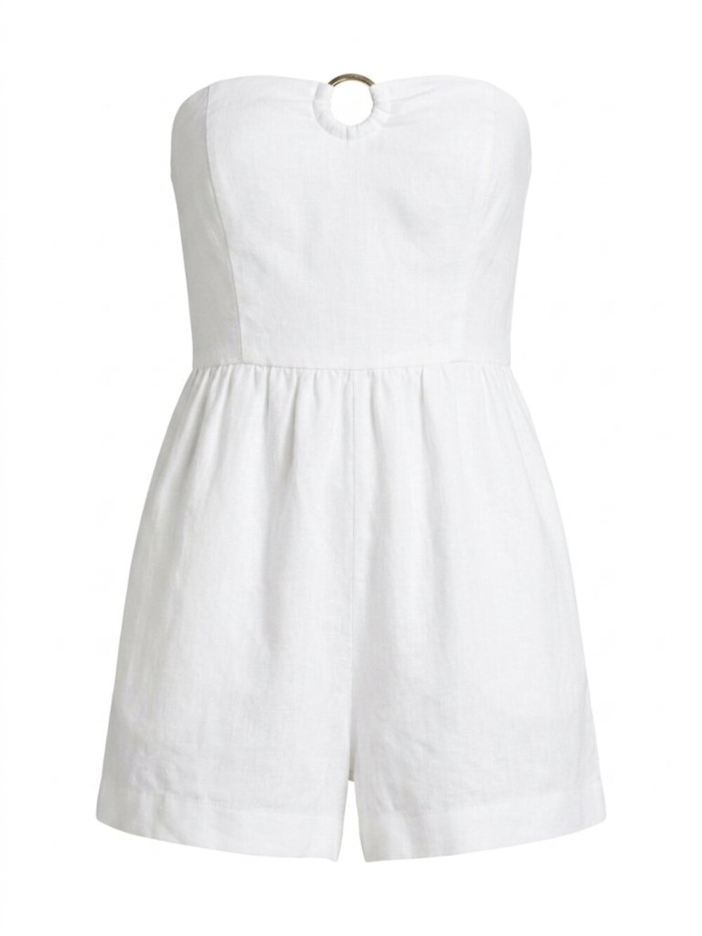 Women's White Playsuit-romper